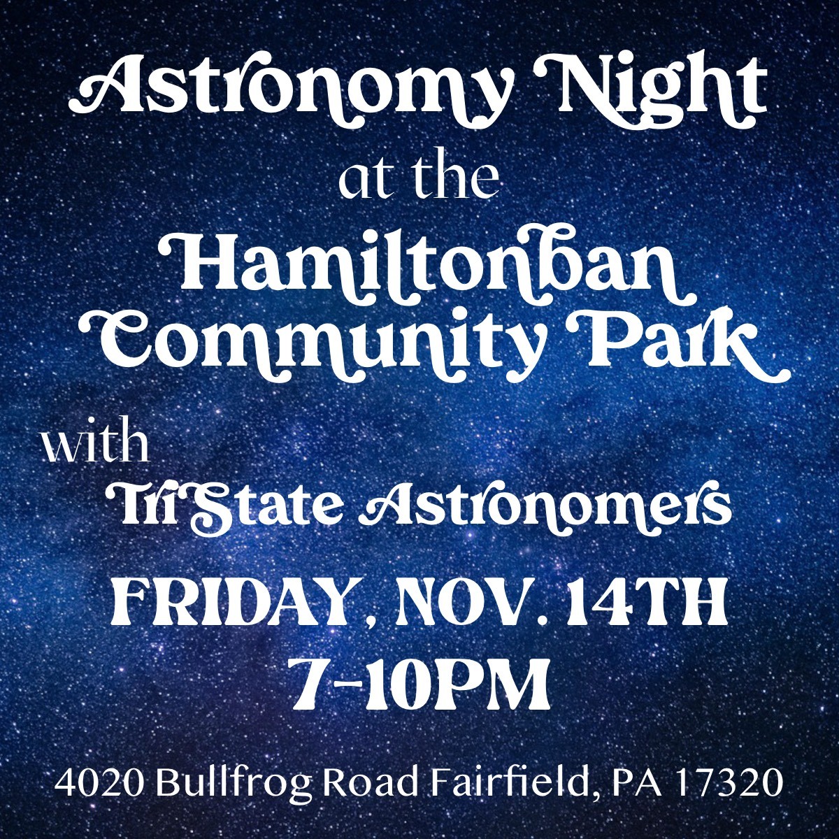 Astronomy Night Flyer